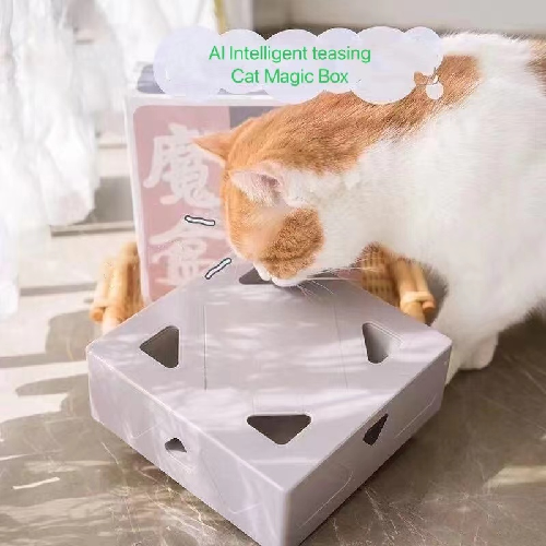 AI intelligent cat Teaser box